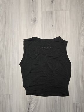 YoungLA (YLA) Women’s Cut-Out Crop Tank - Dark Forest Green - Size M